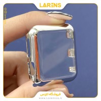 کاور اپل واچ PC Glass سایز 38mm رنگ Shiny Silver